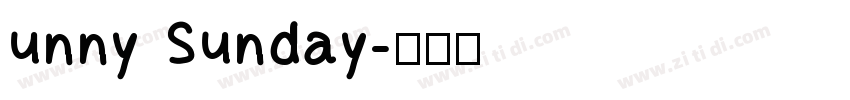 unny Sunday字体转换